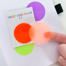 Small Neon Transparent Sticky Circles