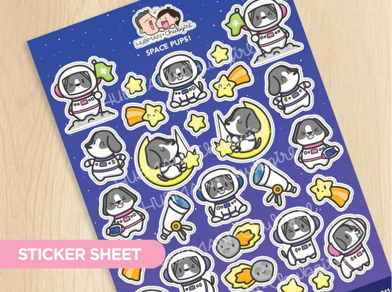 Space Pups | Big Sticker Sheet