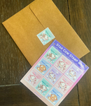 Star Cow Stamp Mail | Sticker Sheet