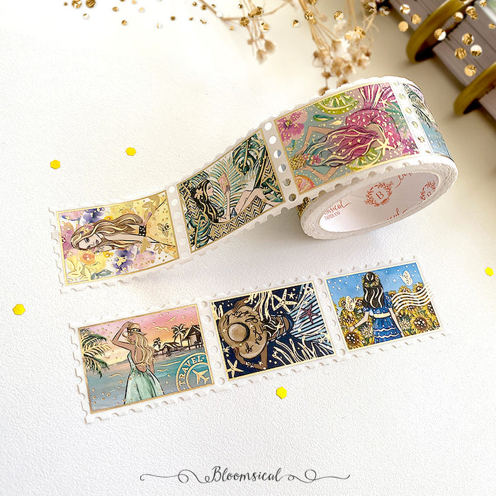 Shops Bloomsical Mermaid Washi Tape Set + Journaling Card