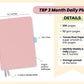 Hubman & Chubgirl - TRP 3-Month Daily Planner