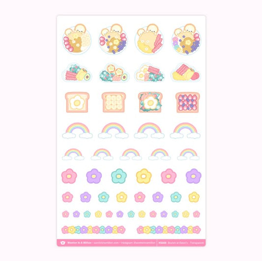 Brunch At Dawns | Transparent Stickers