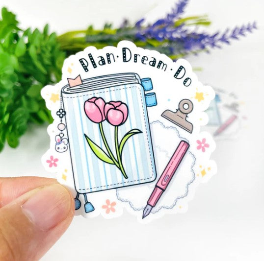 Tulips - Plan Dream Do | Vinyl Sticker