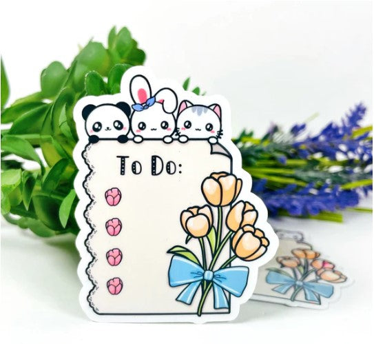 Tulips - To Do List | Vinyl Sticker