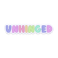 Unhinged Vinyl Sticker