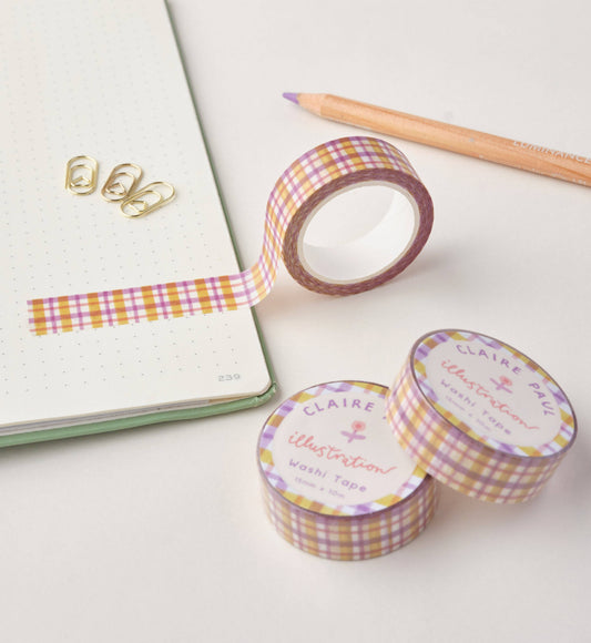 Pastel Gingham | Washi