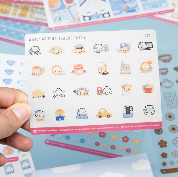 Weekly Activities - High Teahouse Palette | Sticker Sheet