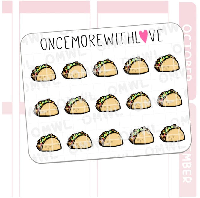 Mini - Taco Doodle | Sticker Sheet