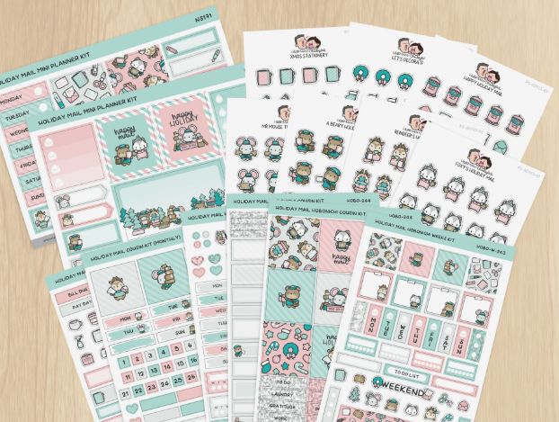 *PRESALE* 2025 Holiday Happy Mail Add-On | Sticker Set
