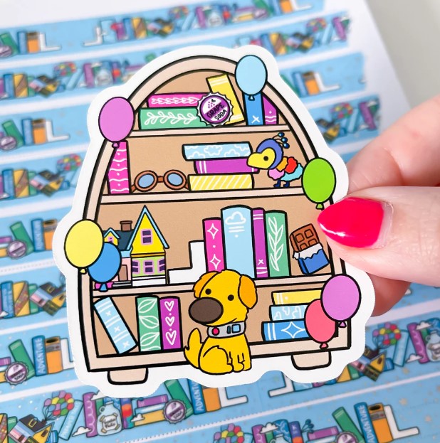 Adventure Bookcase | Vinyl Sticker