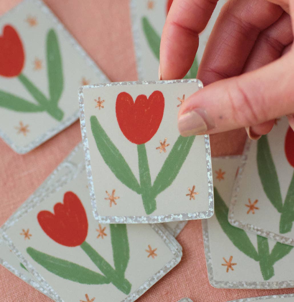Tulip | Holographic Sticker