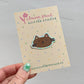 Brown Cat | Holographic Sticker