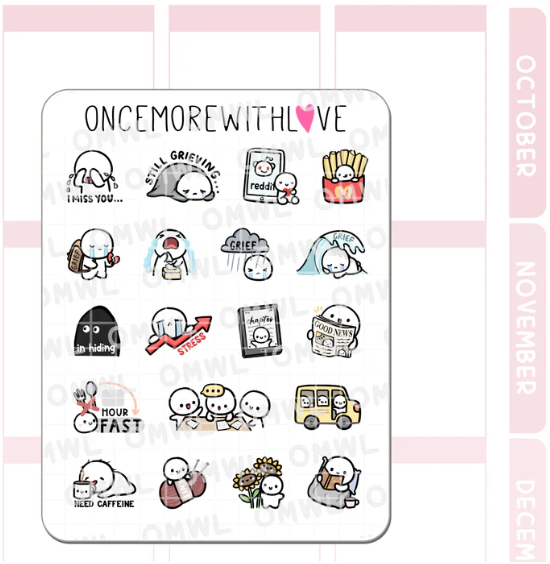 Nine Year Anniversary Favourites | Sticker Sheet