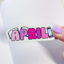 April Bookish | Vinyl Sticker