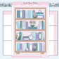 April Bookshelf | Large Sticker