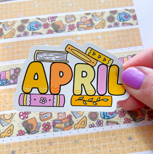 April 2026 Bookish Word | Vinyl Sticker