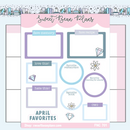 April Faves | Sticker Sheet