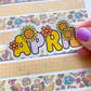 April 2026 Floral Word | Vinyl Sticker