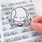 April Reading Bean | Vinyl Sticker