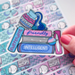 Aquarius Book Stack | Vinyl Sticker