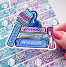 Aquarius Book Stack | Vinyl Sticker