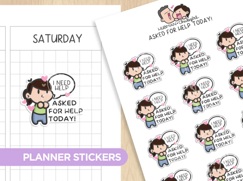 Asked for Help | Sticker Sheet