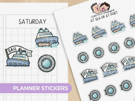 At Sea or At Port | Sticker Sheet