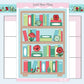 August Bookshelf | Large Sticker