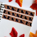 Autumn Black Cats | Stamp Washi
