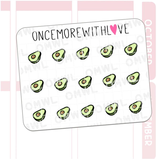 Mini - Avocado | Sticker Sheet