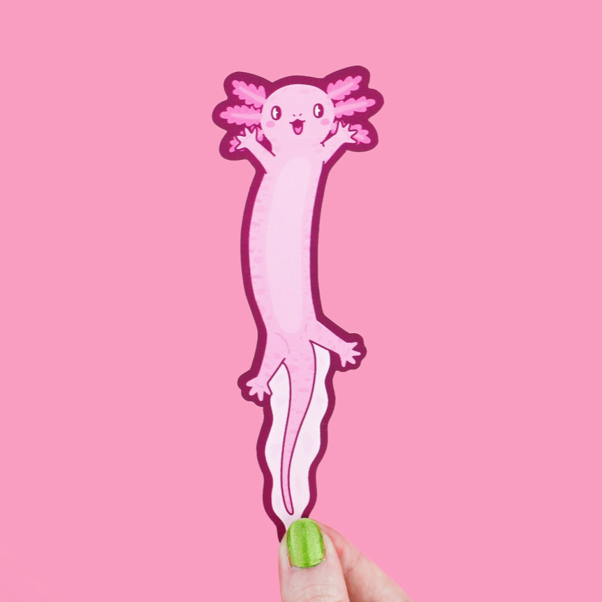 Wiggly Axolotl | Bookmark