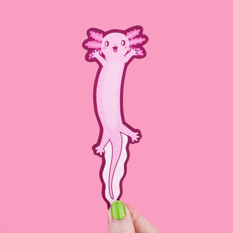 Wiggly Axolotl | Bookmark