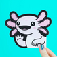 Axolotl Waving | Car Sticker