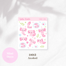 Mini Deco: Axolotl | Sticker Sheet