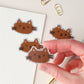 Brown Cat | Holographic Sticker