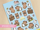Capy Spring | Big Sticker Sheet
