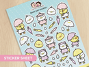 Rainy Day Duckies | Big Sticker Sheet
