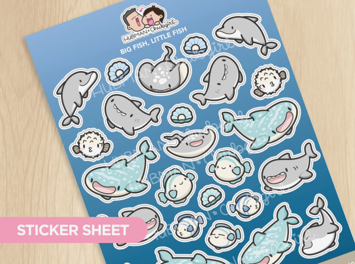 Big Fish, Little Fish | Big Sticker Sheet