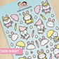 Rainy Day Bunnies | Big Sticker Sheet
