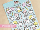 Rainy Day Bunnies | Big Sticker Sheet