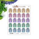 Time to Explore - Rainbow Backpack | Sticker Sheet