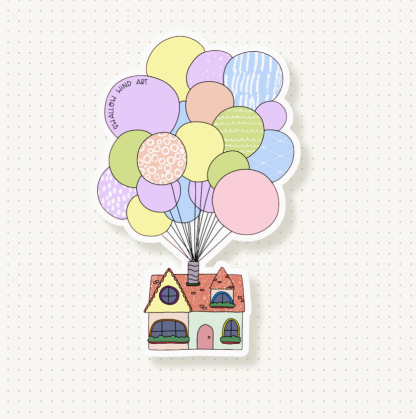 Balloon House | Vinyl Sticker