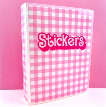 Pink Gingham | Sticker Album