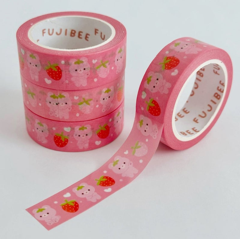 Barb Strawberry Bear | Washi