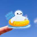 Drink Water Healthcare Companion | Transparent Sticker