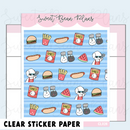 BBQ Bean Washi Strip | Clear Sticker Sheet
