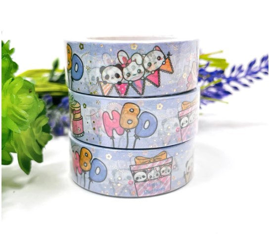 Birthday - Pastel Blue | Washi