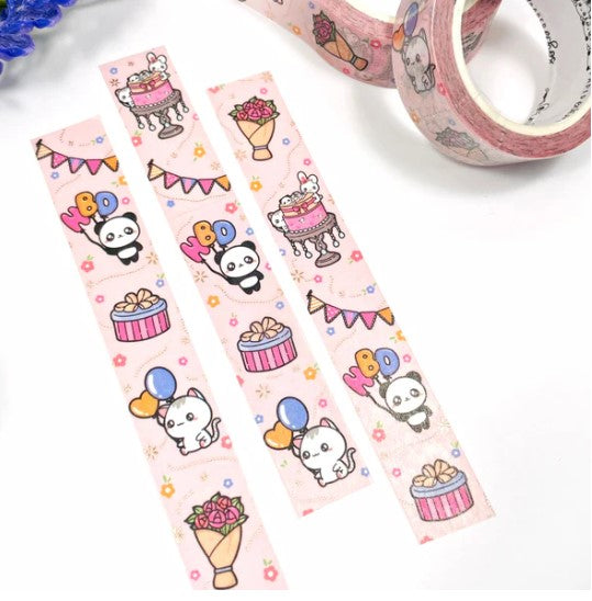 Birthday - Pink Vertical | Washi