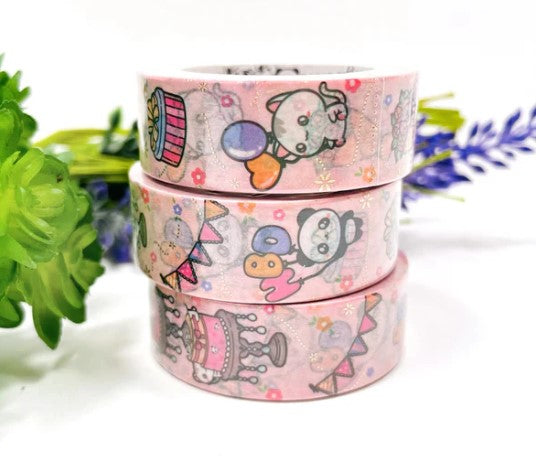 Birthday - Pink Vertical | Washi