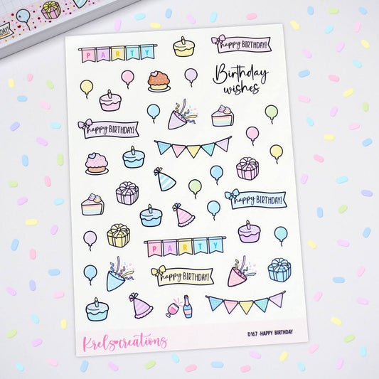 Happy Birthday | Sticker Sheet